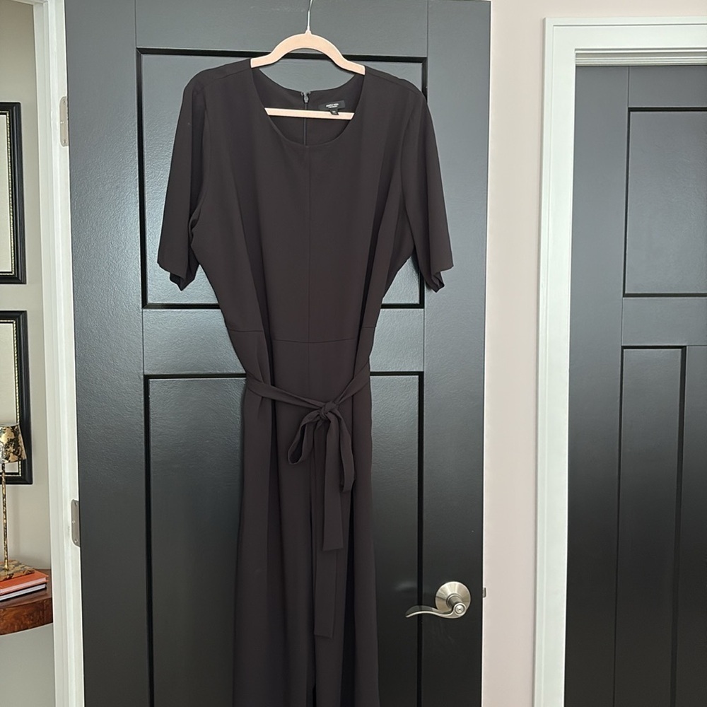 Simply Vera Wang Wide-Leg Elegant Black Jumpsuit w/Short Sleeves. Size XXL
